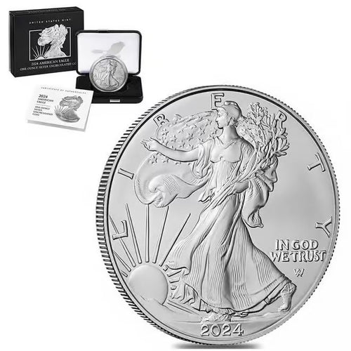 2024 1 oz Silver American Eagle $1 Coin BU